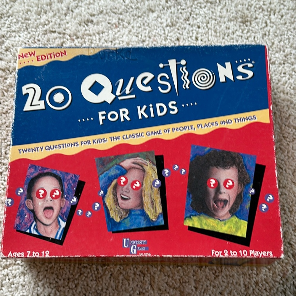 UNIVERSITY GAMES 20 Questions For Kids - Board Game